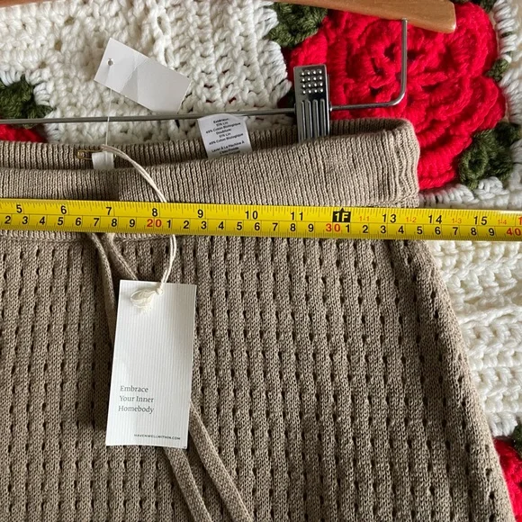 Haven Well Within Organic Cotton Linen Open Stitch Skirt XS - Picture 3 of 12